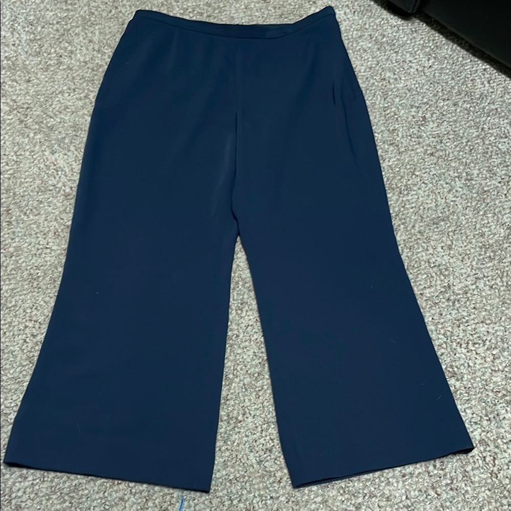 Jacques vert Navy high rise Wide-Leg Pants